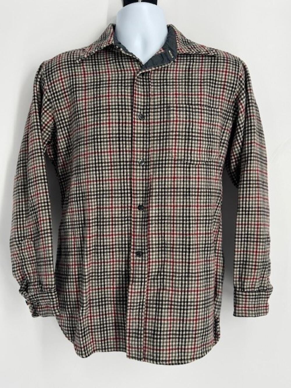 Pendelton Wool Plaid Men's Shirt Size Medium Long Sleeve